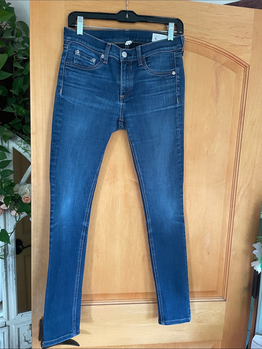 Rag & Bone Skinny Bedford Dark Blue Women’s Skinny Jeans Size 28